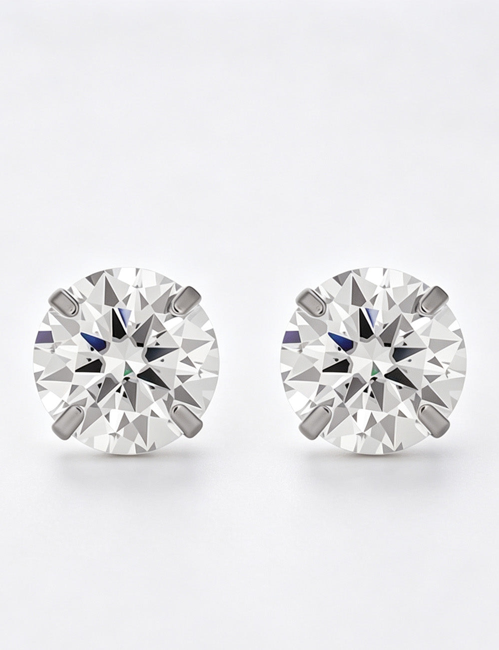Rhinestone Stud Earrings in Four Sizes — earrings