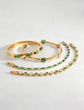 Colour Block Rhinestone Chain Bracelet — bracelet