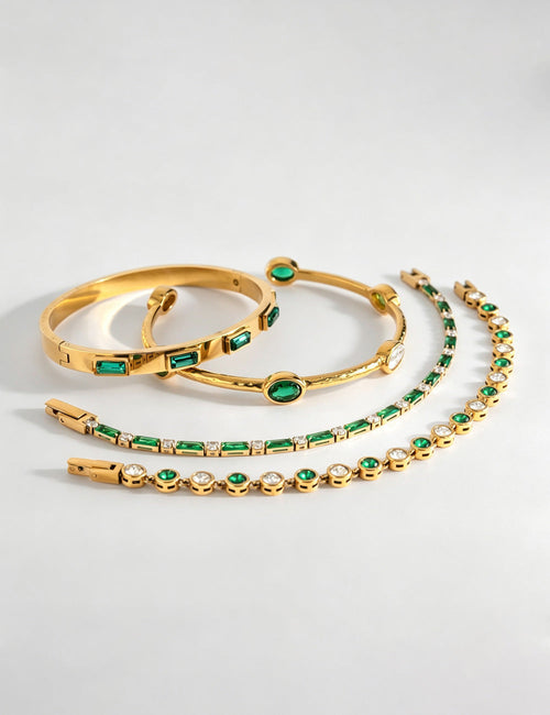 Colour Block Rhinestone Chain Bracelet — bracelet