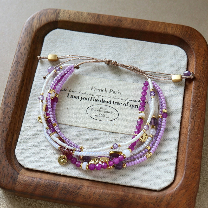 Multi-Layer Seed Bead Bracelet — bracelet, view 5