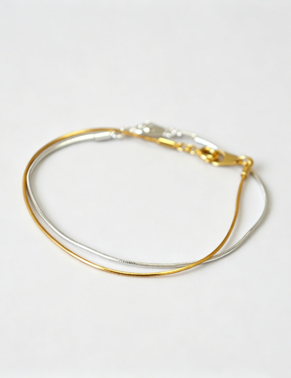 Gold-Plated Snake Chain Bracelet — bracelet