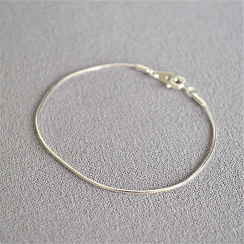 Gold-Plated Snake Chain Bracelet — bracelet, view 6