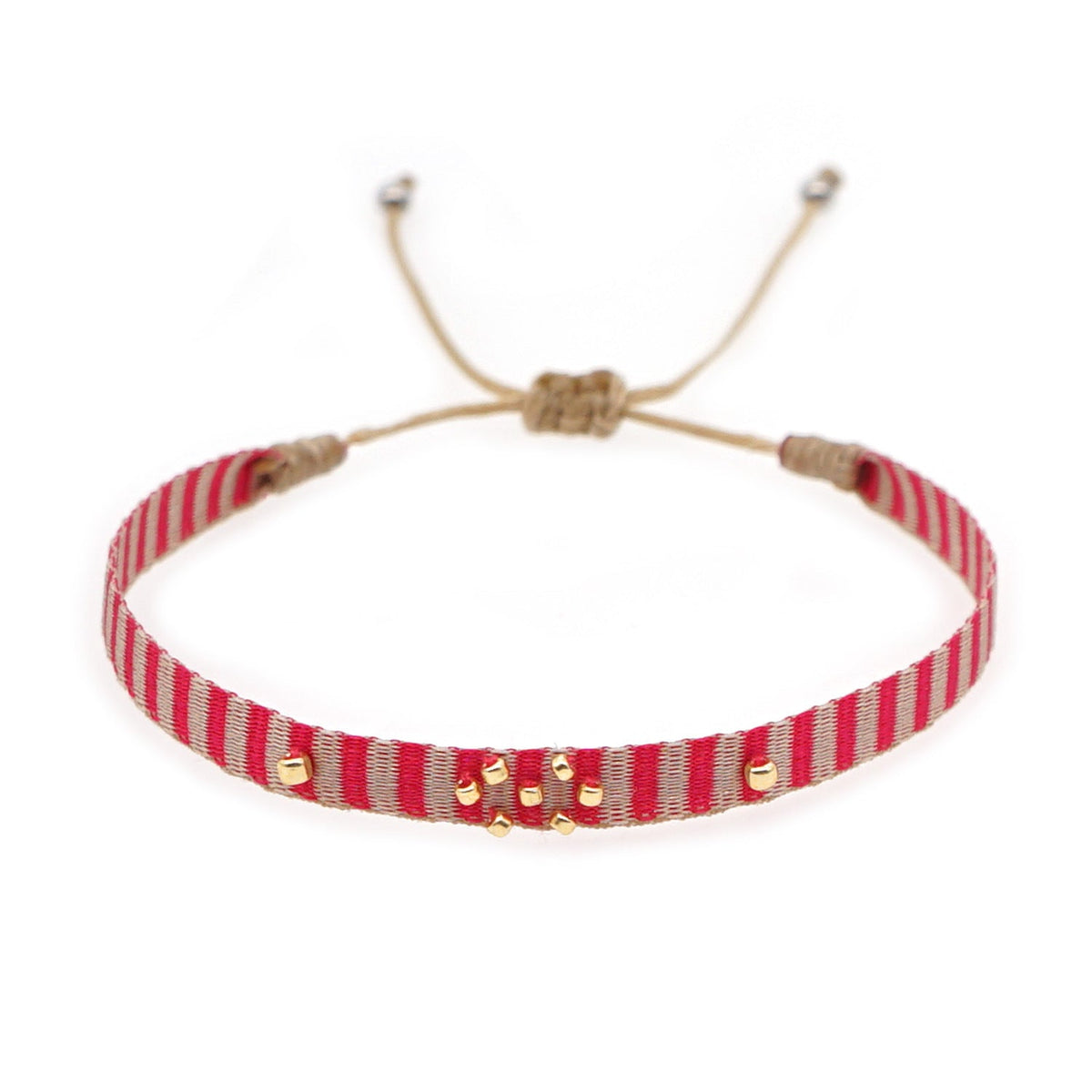 Seed Bead Braided Bracelet — bracelet, view 4
