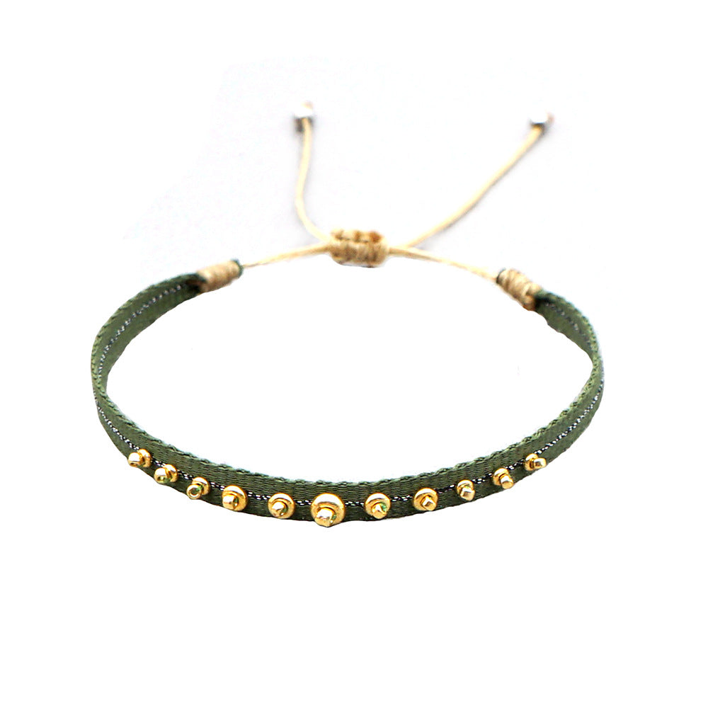 Seed Bead Braided Bracelet — bracelet, view 7