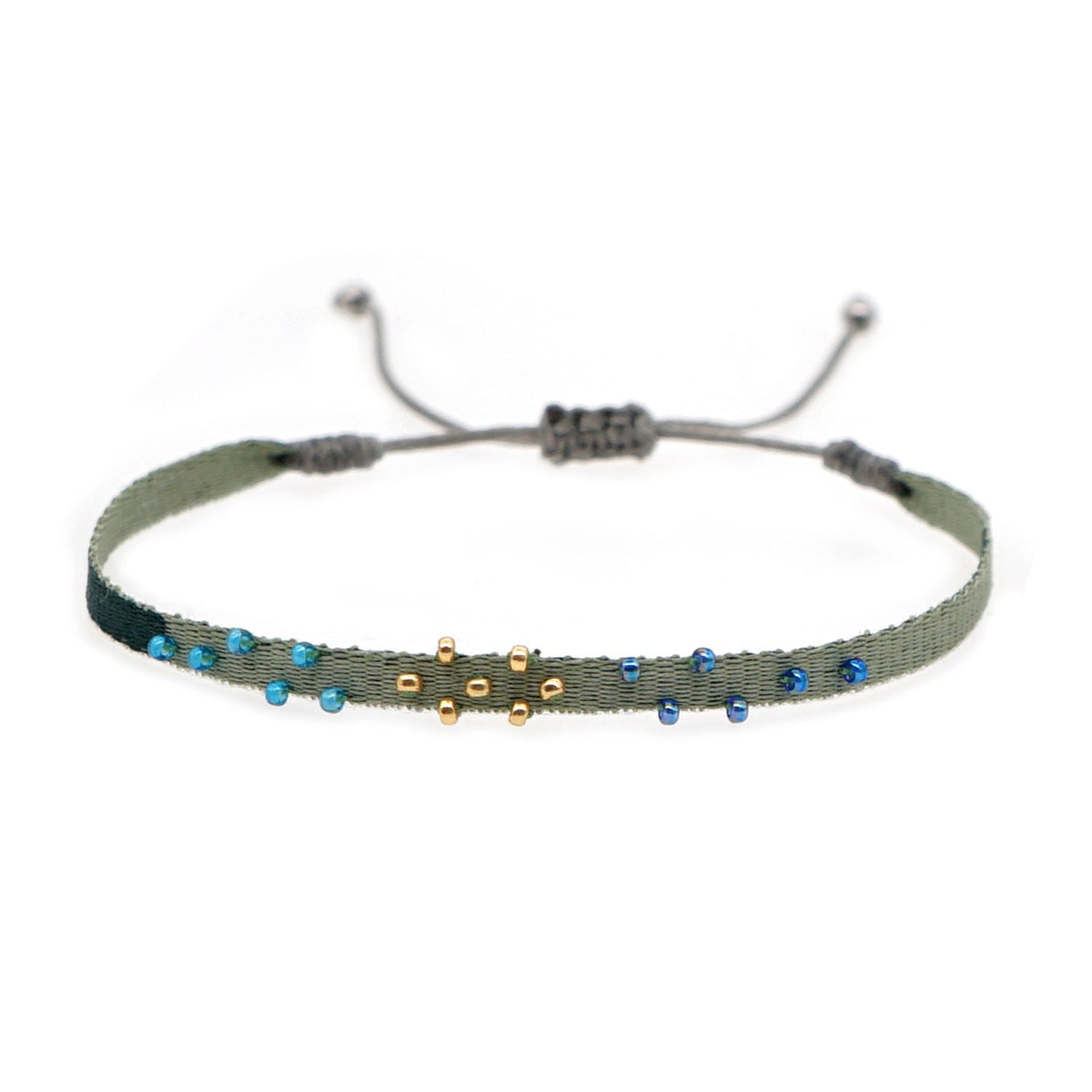 Seed Bead Braided Bracelet — bracelet, view 8