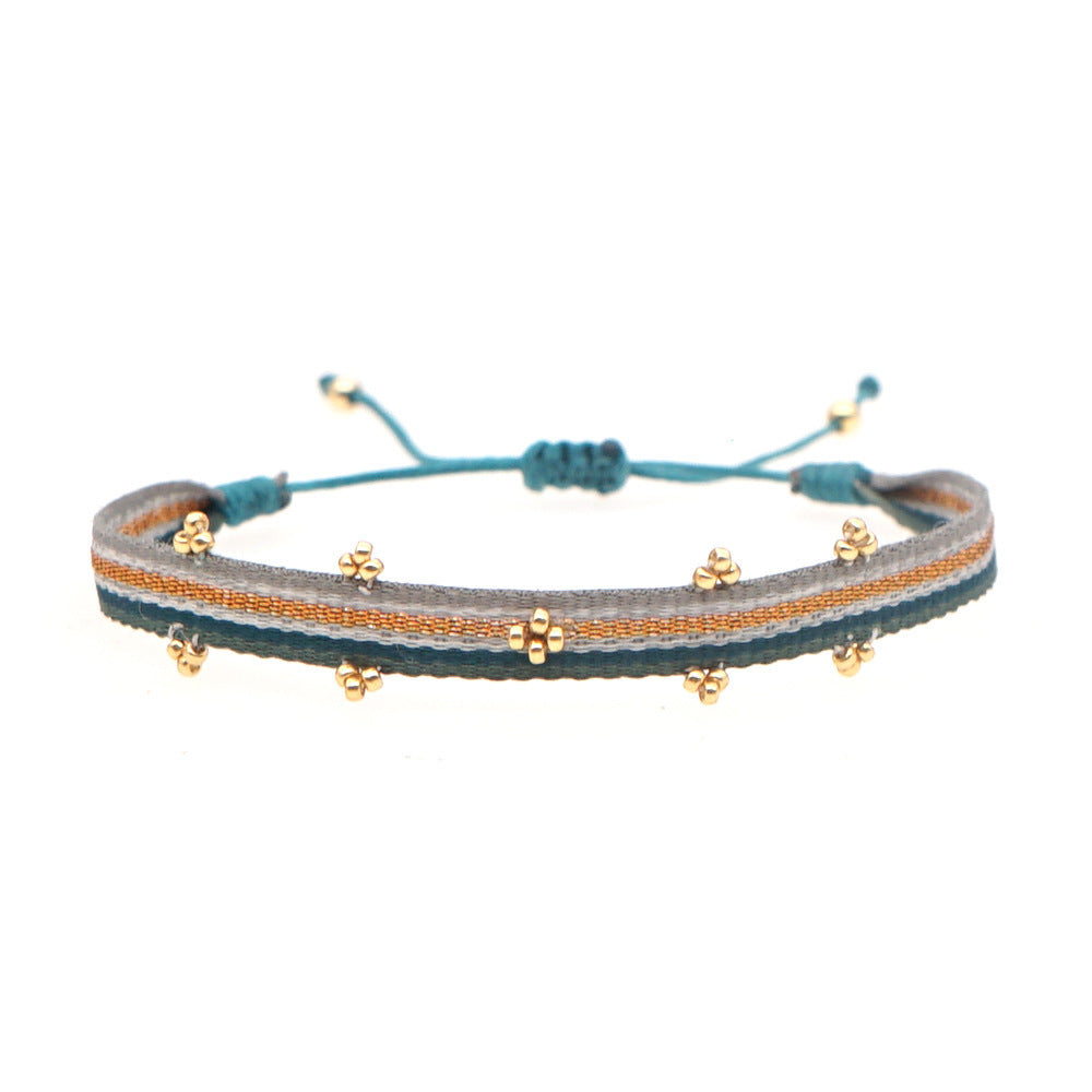 Seed Bead Braided Bracelet — bracelet, view 12