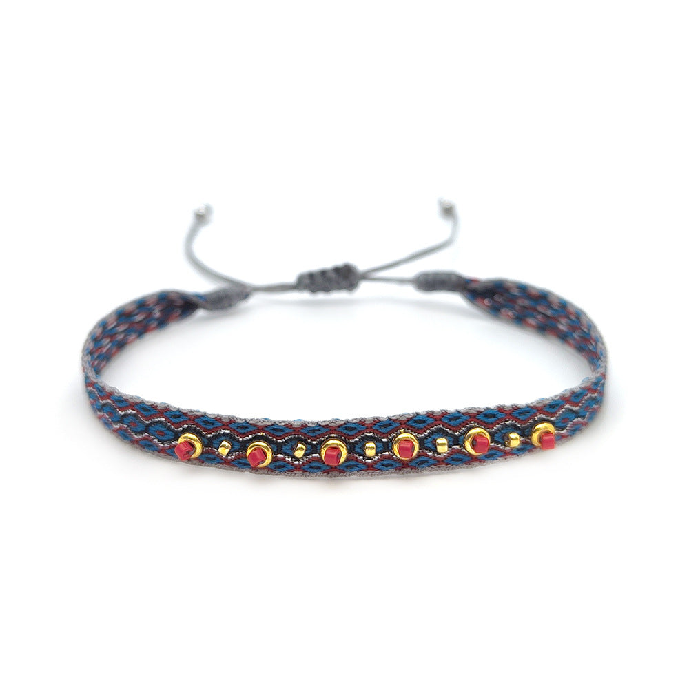 Seed Bead Braided Bracelet — bracelet, view 13
