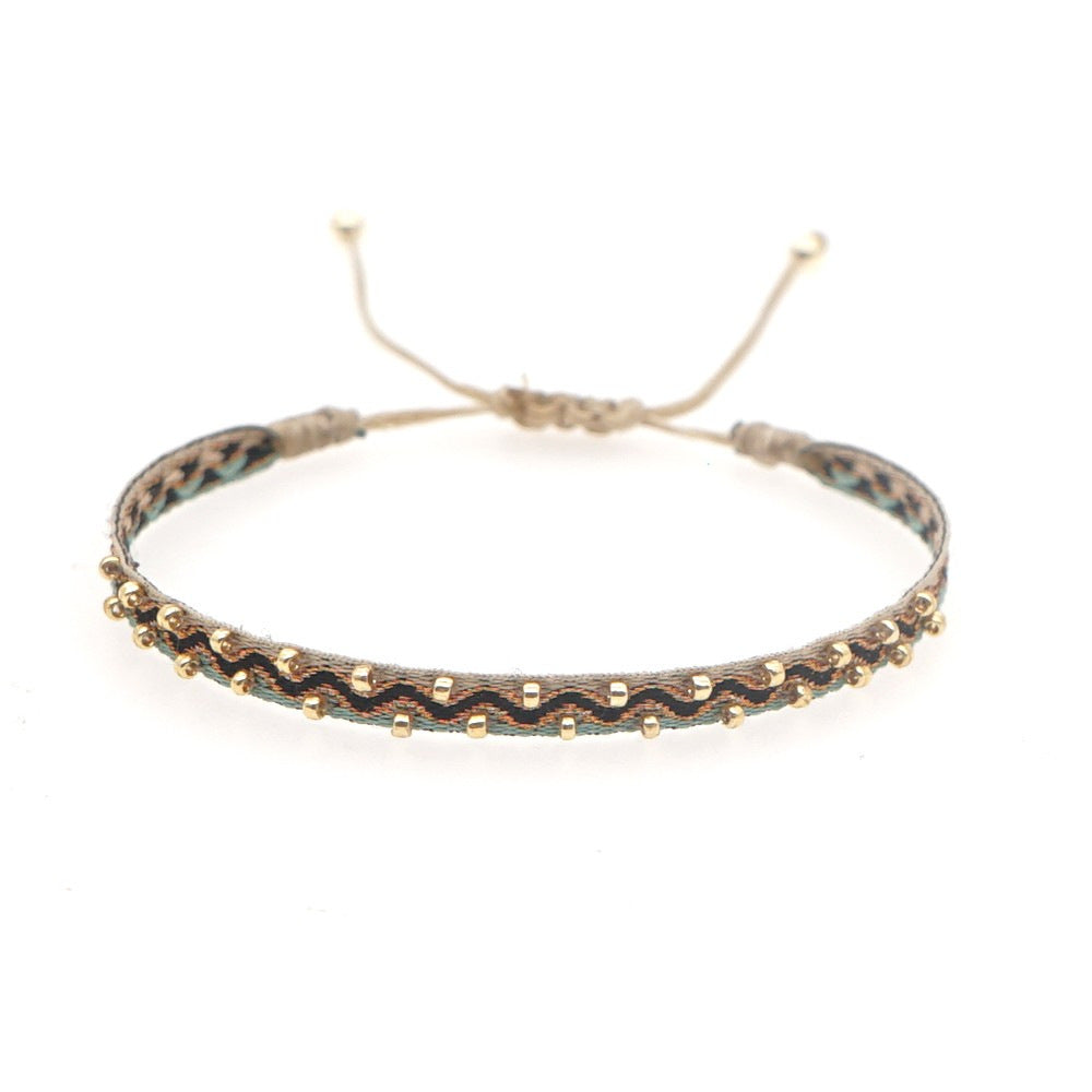 Seed Bead Braided Bracelet — bracelet, view 20