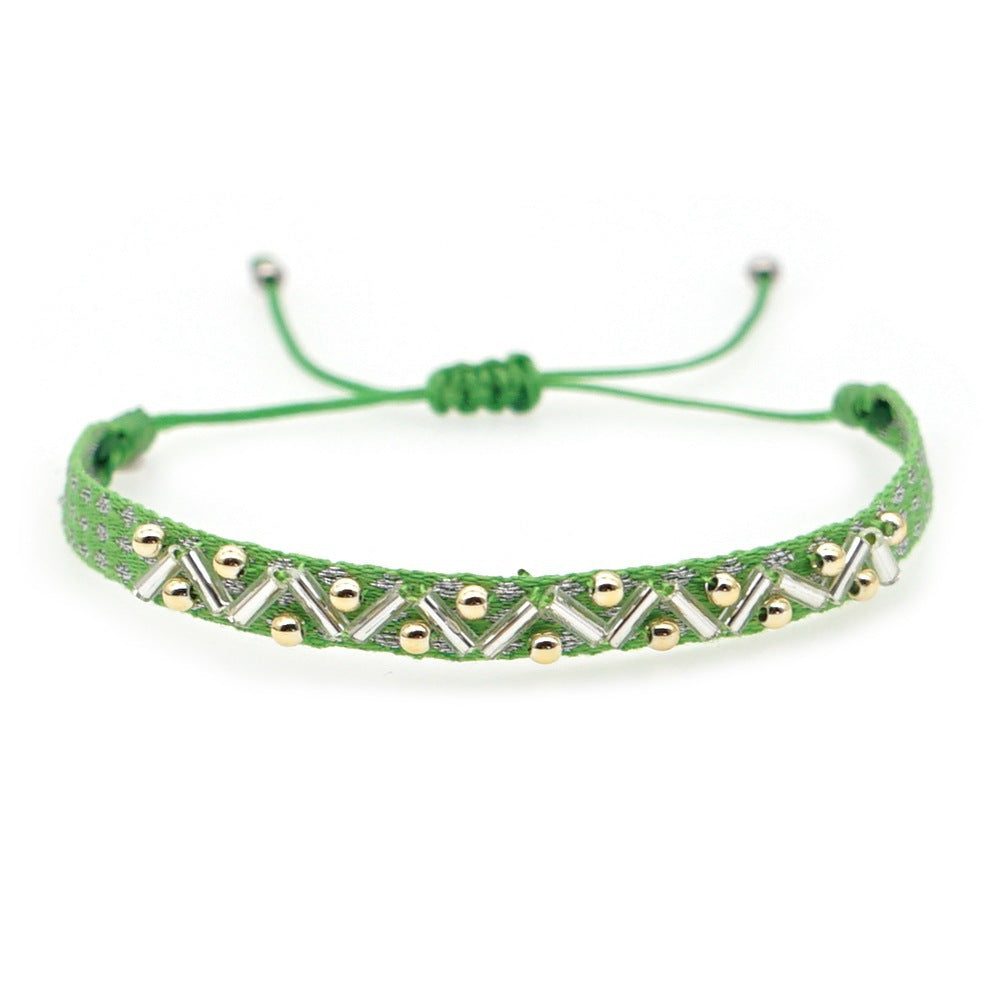 Seed Bead Braided Bracelet — bracelet, view 26