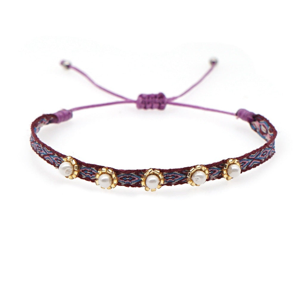 Seed Bead Braided Bracelet — bracelet, view 27