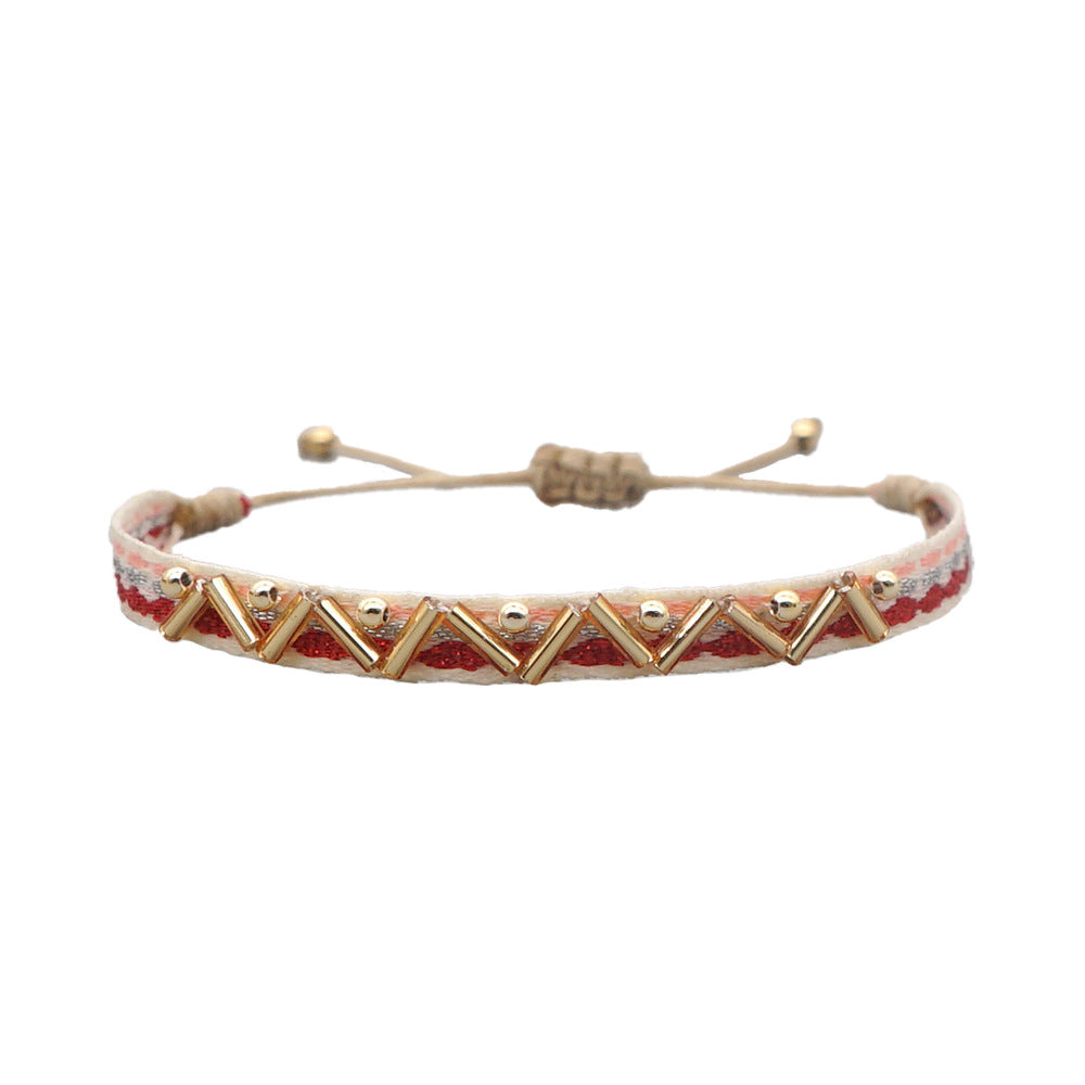 Seed Bead Braided Bracelet — bracelet, view 28