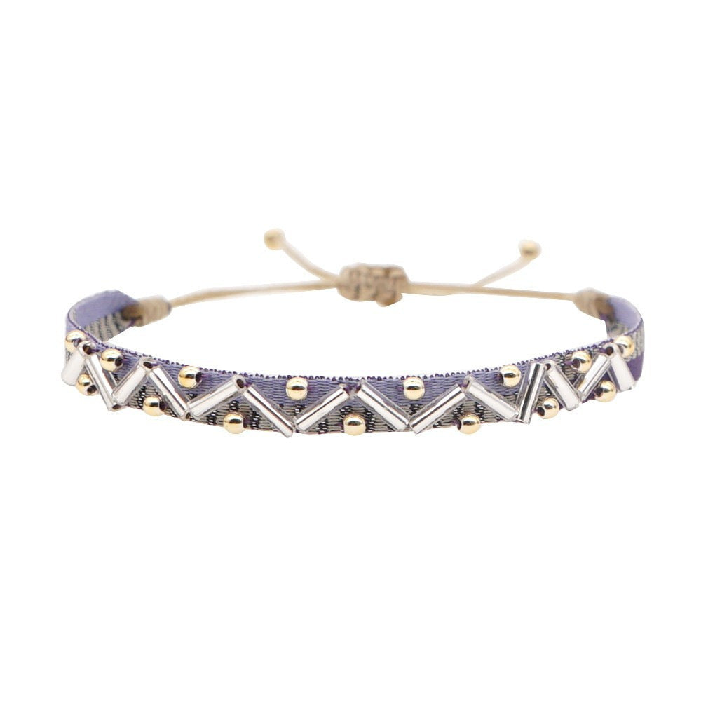 Seed Bead Braided Bracelet — bracelet, view 30