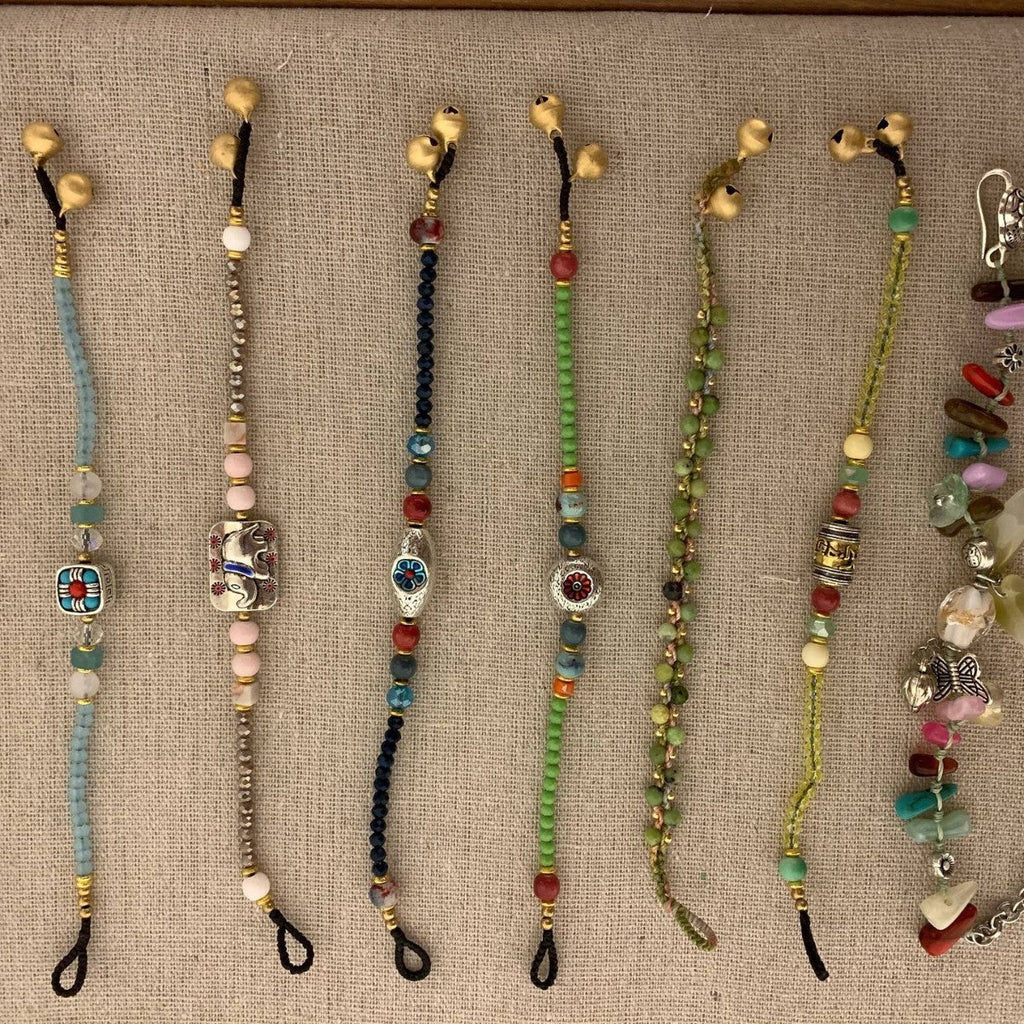 Irregular Stone Braided Bracelet — bracelet, view 2