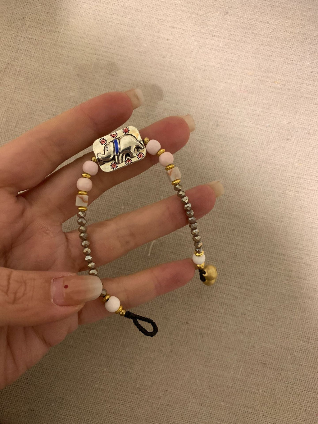 Irregular Stone Braided Bracelet — bracelet, view 8