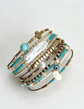 Multi-Layer Pearl Bead Bracelet — bracelet