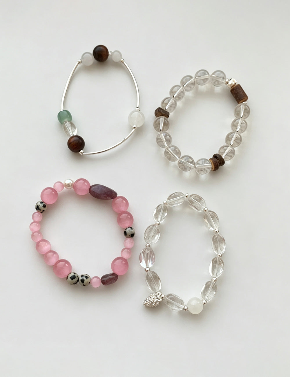 Pinecone Pendant Crystal Bracelet — bracelet