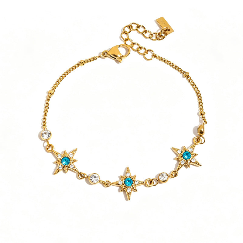 Star Moon Rhinestone Bracelet — bracelet, view 8
