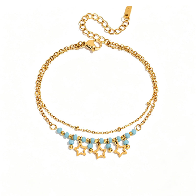 Star Moon Rhinestone Bracelet — bracelet, view 9