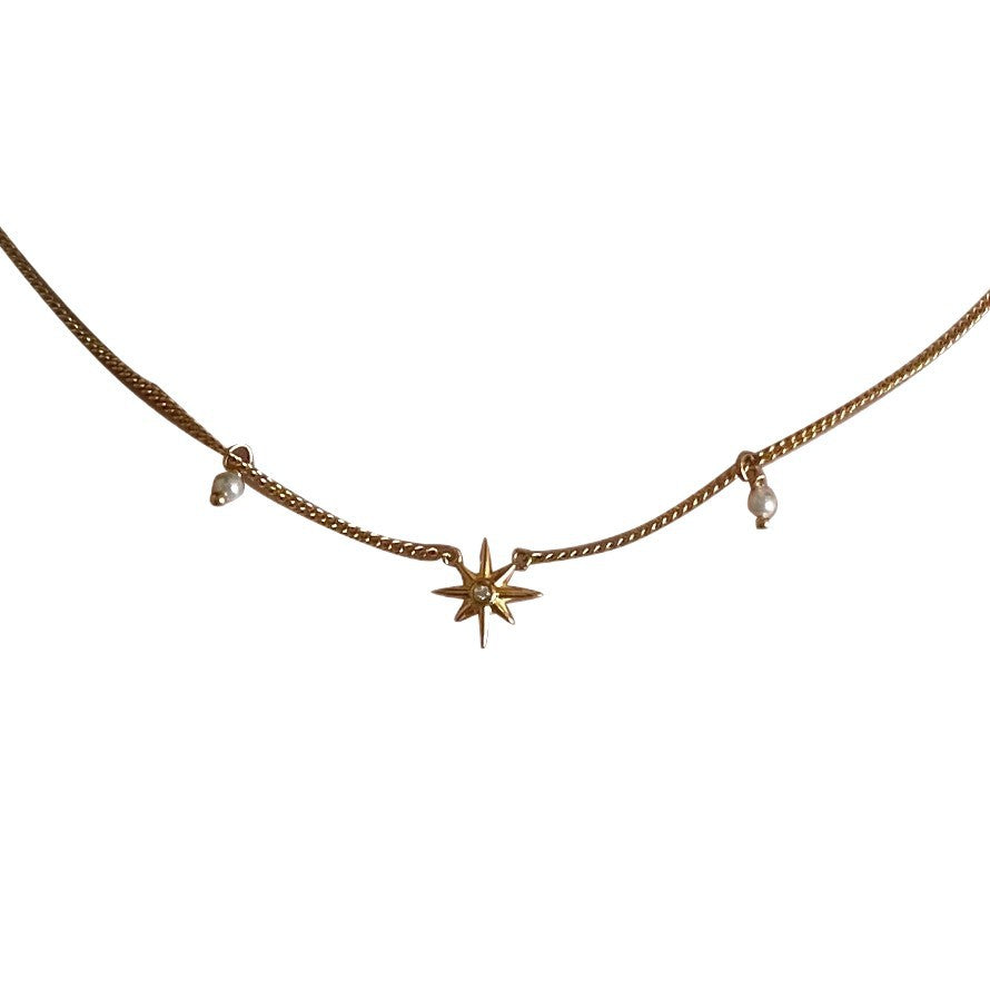 Eight-Pointed Star Bracelet — gold bracelet, view 5