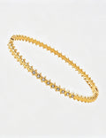 Spikelet Rhinestone Bracelet — gold bracelet
