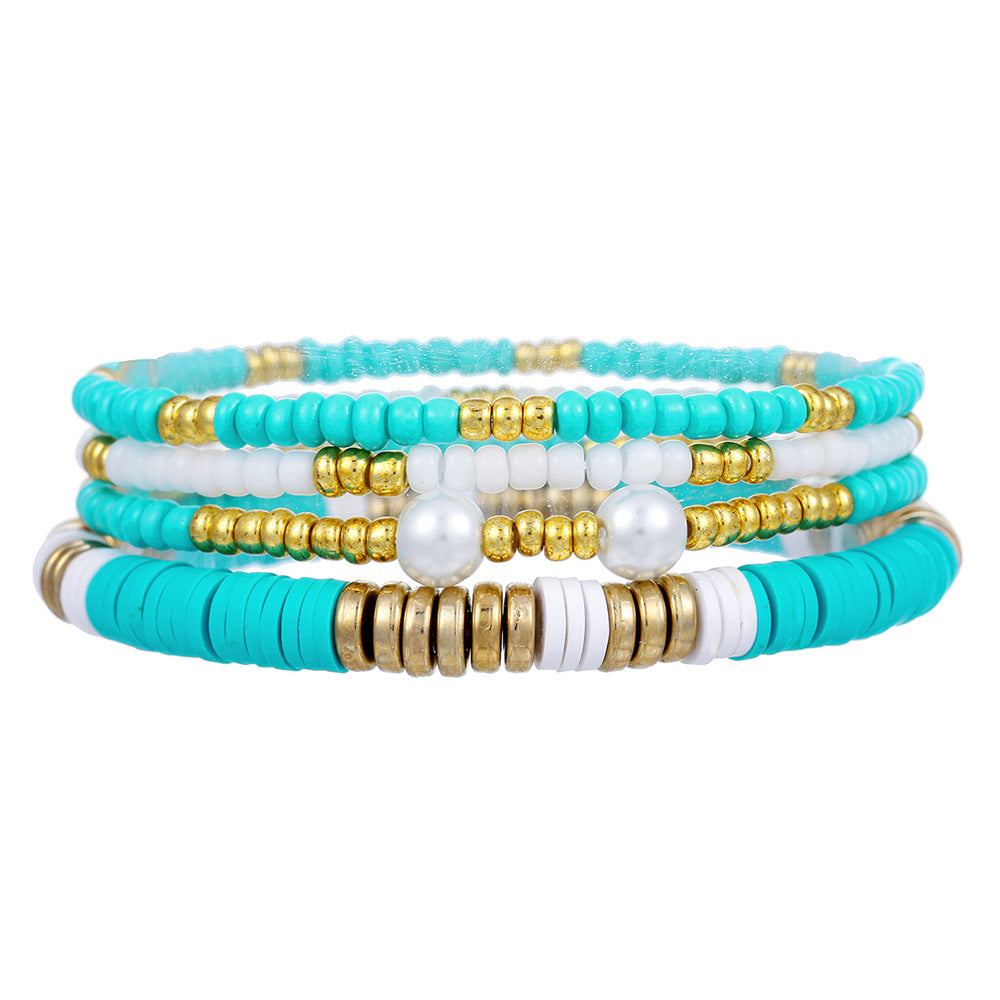 Multi-Layer Seed Bead Bracelet Set — bracelet, view 6