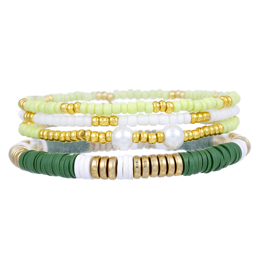 Multi-Layer Seed Bead Bracelet Set — bracelet, view 7