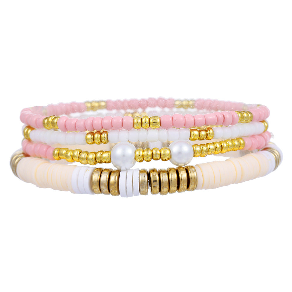 Multi-Layer Seed Bead Bracelet Set — bracelet, view 8