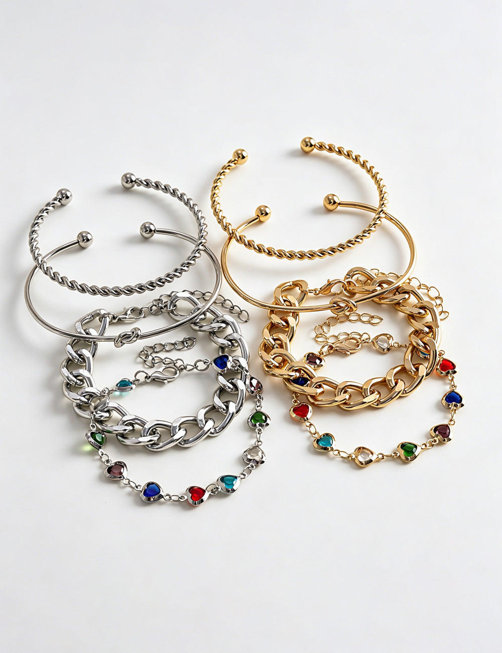 Twist Knot Heart Bracelet Set — bracelet