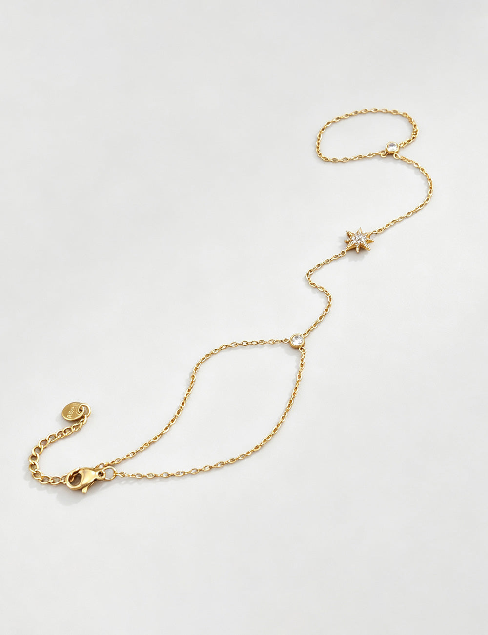 Eight Point Star Bracelet — gold bracelet