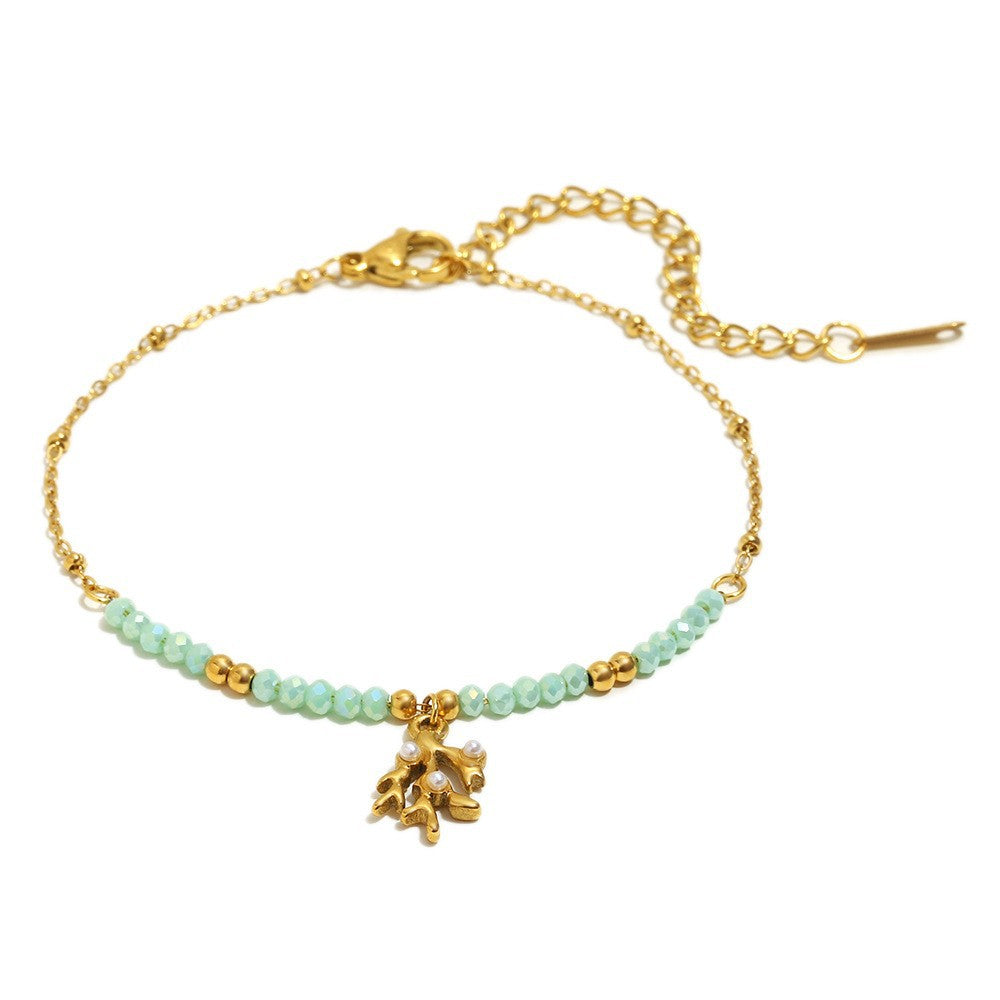 Starfish Shell Charm Bracelet — bracelet, view 7