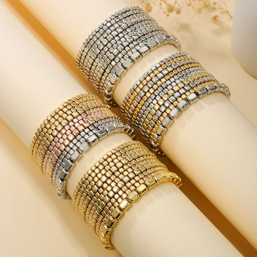 Multi Layer Beaded Bracelet — bracelet, view 2