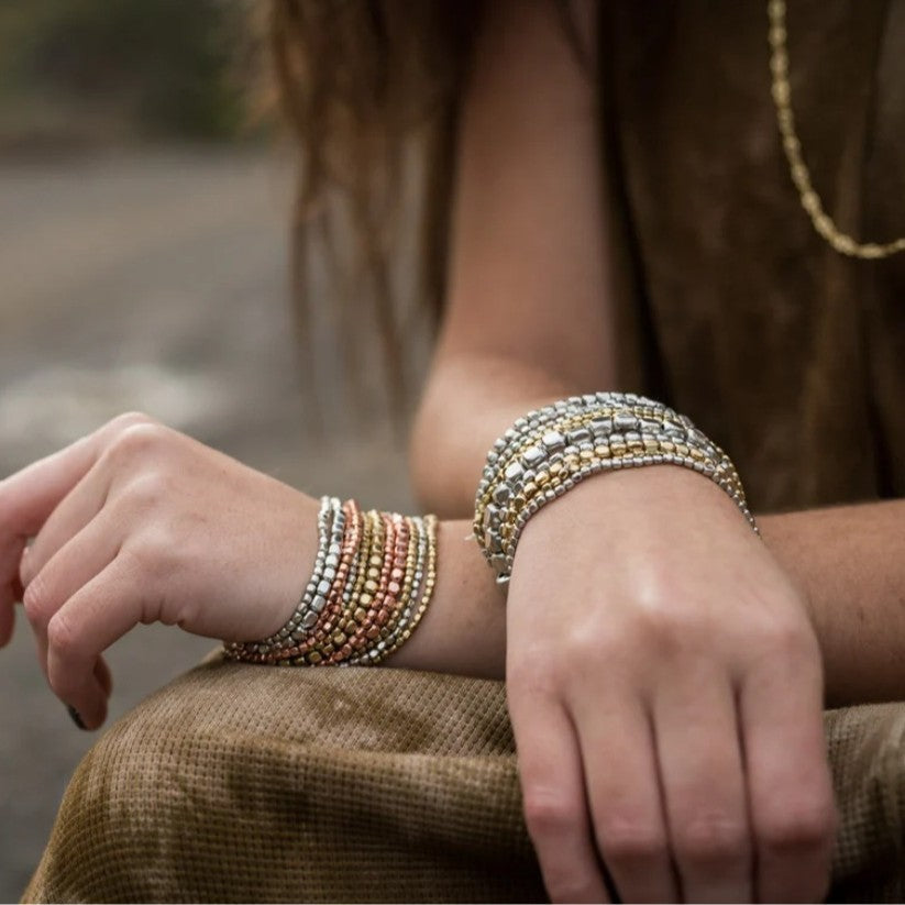 Multi Layer Beaded Bracelet — bracelet, view 3