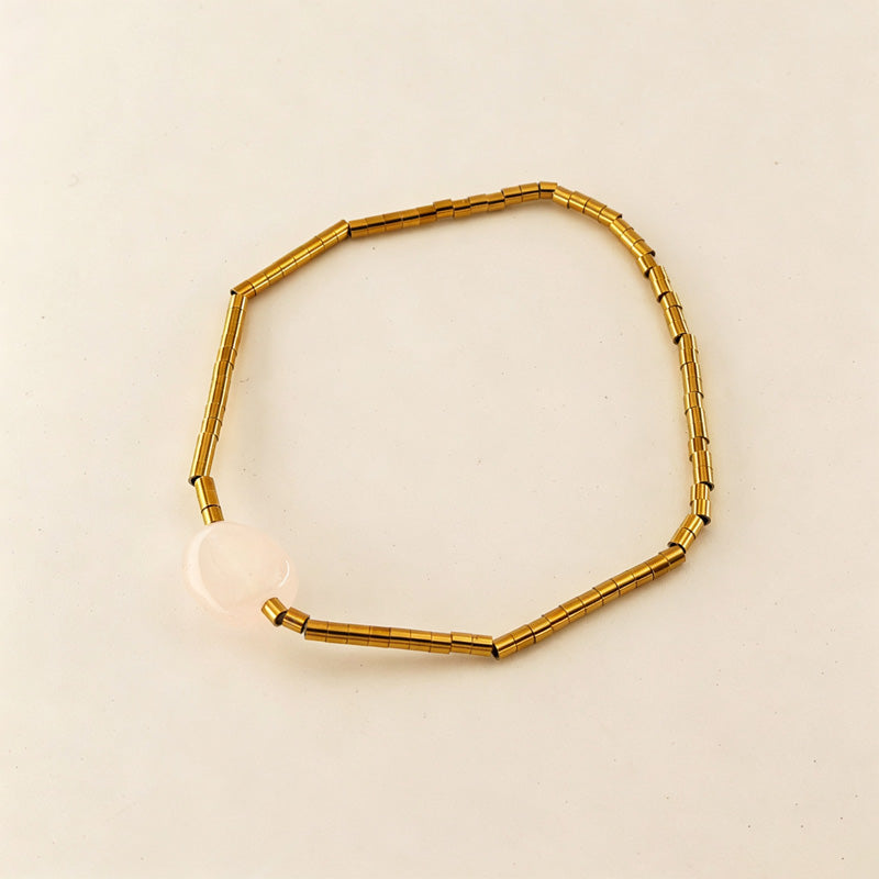 Pearl Beaded Chain Bracelet — bracelet, view 8
