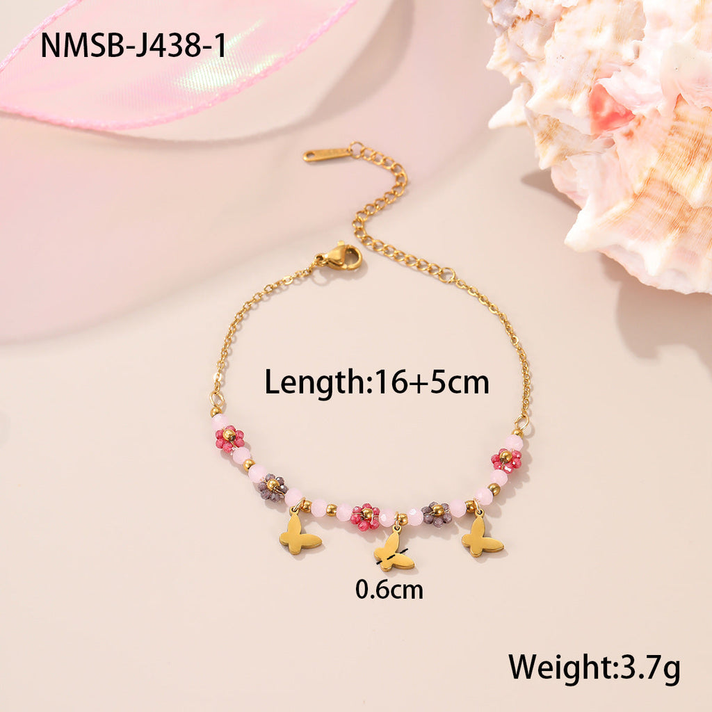 Double-Layer Cubic Zirconia Bracelet — bracelet, view 5
