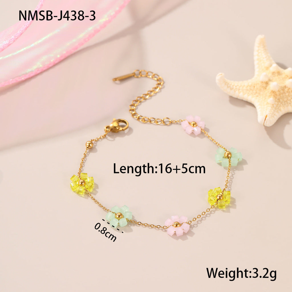 Double-Layer Cubic Zirconia Bracelet — bracelet, view 7
