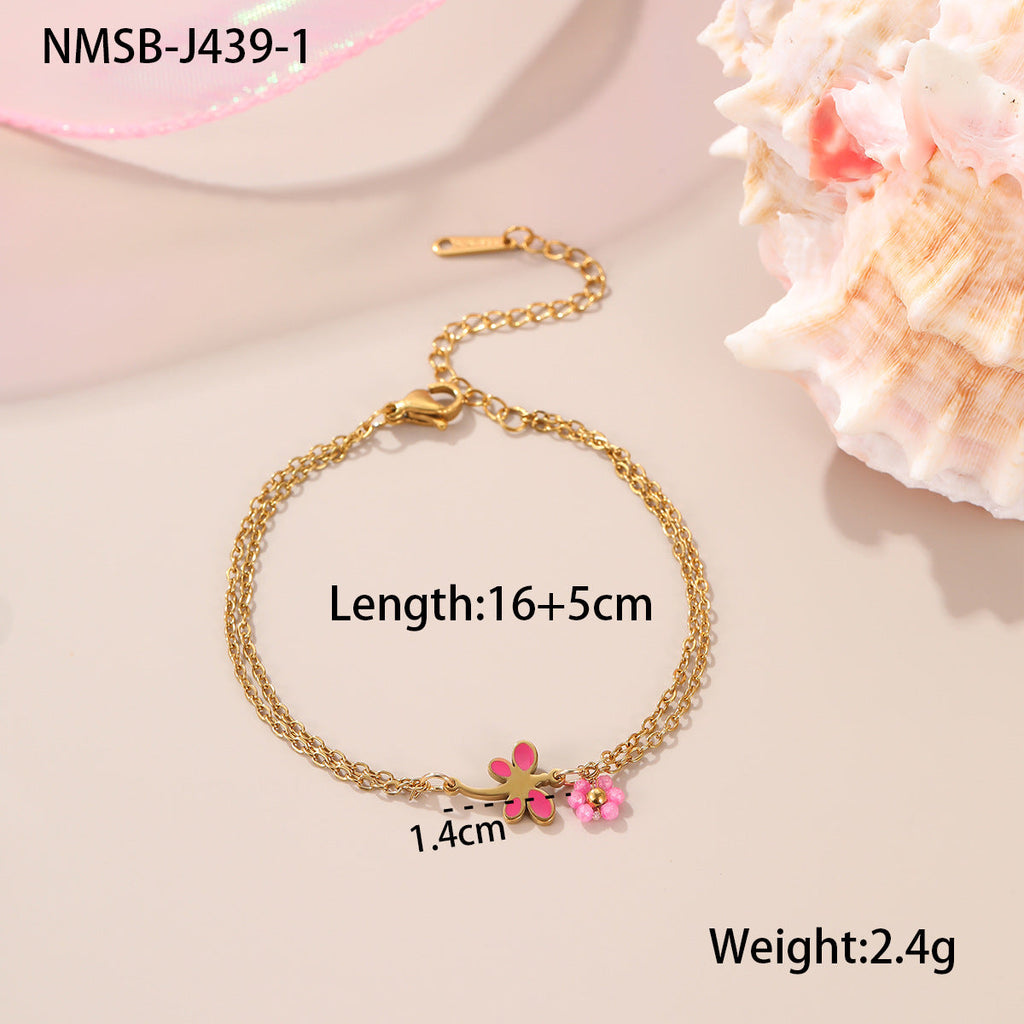 Double-Layer Cubic Zirconia Bracelet — bracelet, view 9