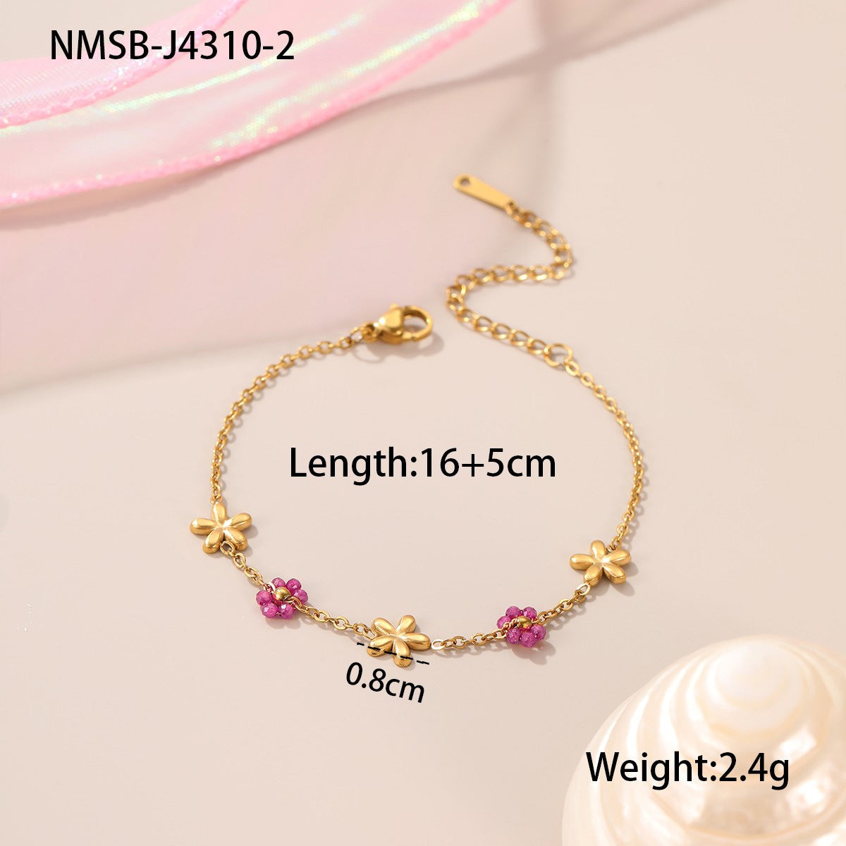 Double-Layer Cubic Zirconia Bracelet — bracelet, view 14