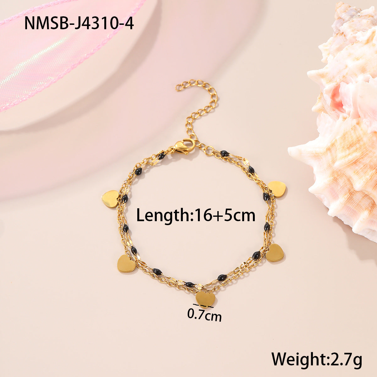 Double-Layer Cubic Zirconia Bracelet — bracelet, view 16