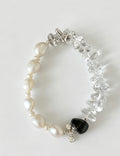 Irregular Transparent Bead Bracelet — white bracelet
