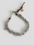 Irregular Grey Crystal Bracelet — grey bracelet