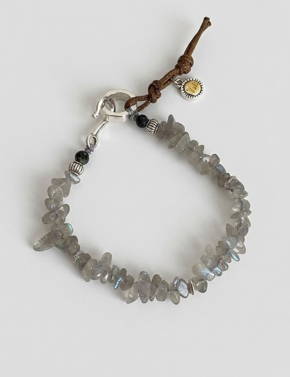 Irregular Grey Crystal Bracelet — grey bracelet