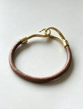 Gold-Plated PU Cord Bangle — gold bracelet