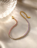 Gold-Plated Cubic Zirconia Bracelet — gold bracelet
