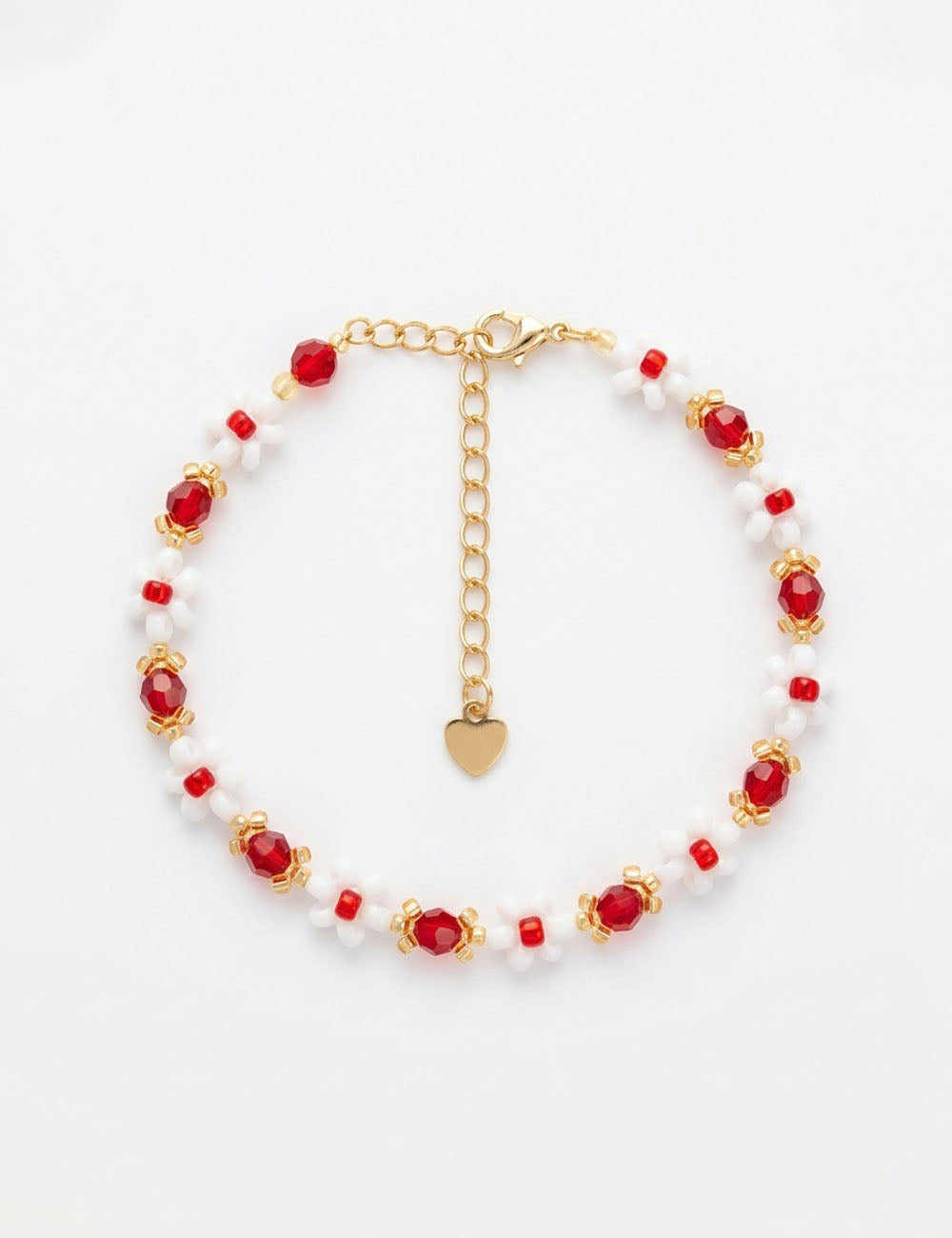 Irregular Crystal Flower Bracelet — bracelet