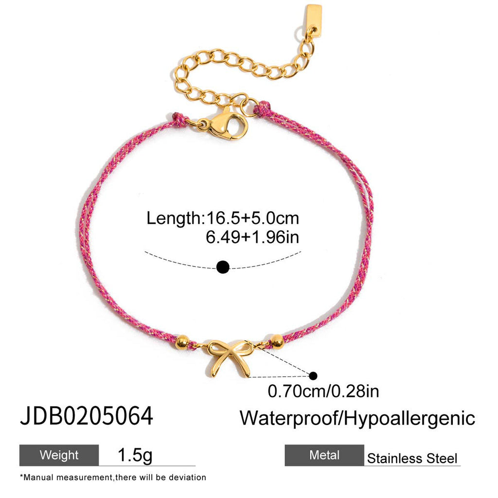 Bowknot Double Layer Bracelet — bracelet, view 4