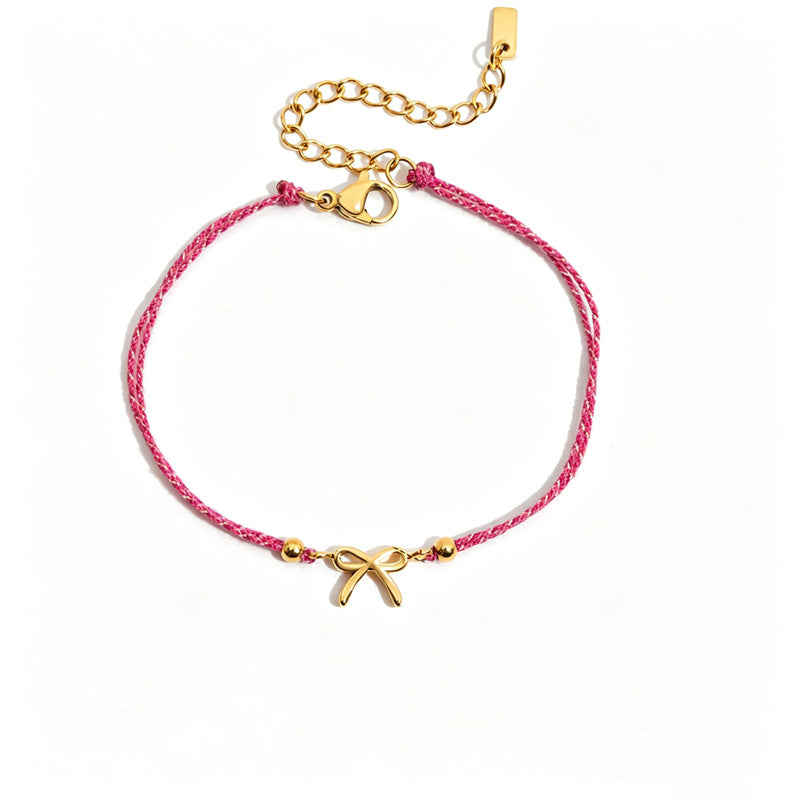 Bowknot Double Layer Bracelet — bracelet, view 6