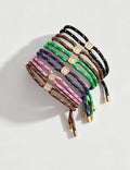 Square Rhinestone Rope Bracelet — bracelet