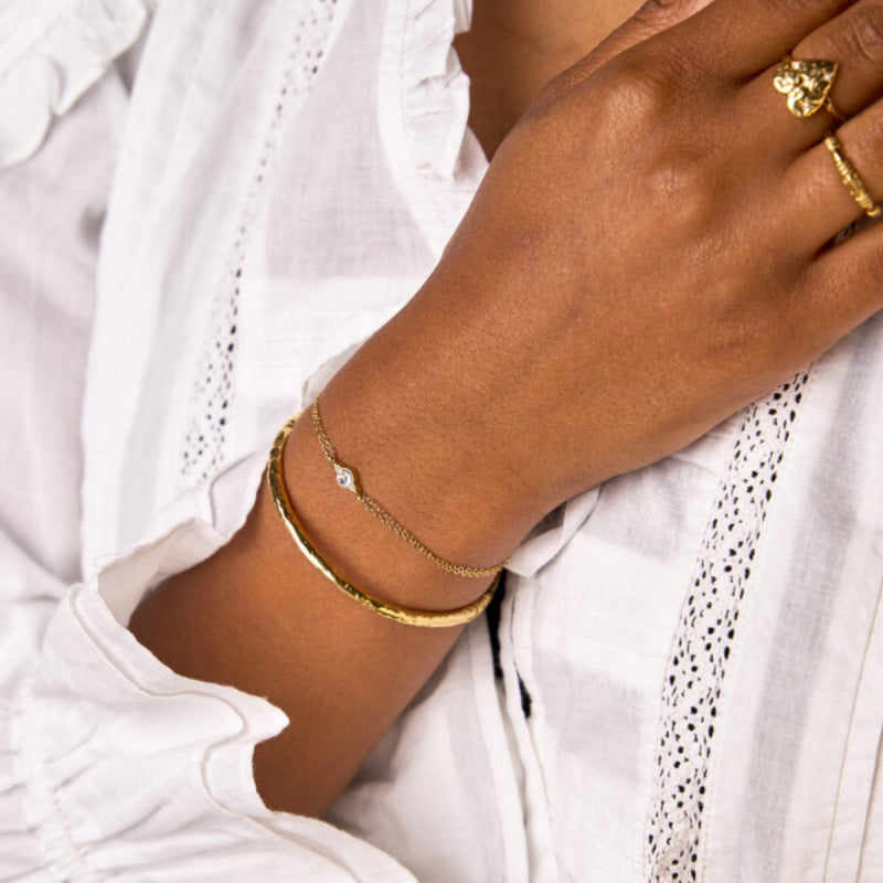 Star Flower Double-Layer Bracelet — bracelet, view 4