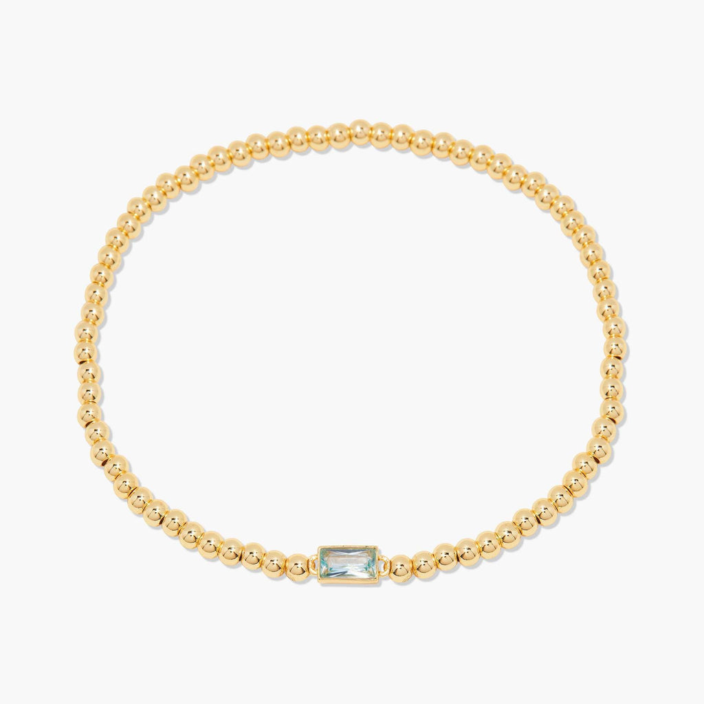 Square Rhinestone Beaded Bracelet — bracelet, view 4