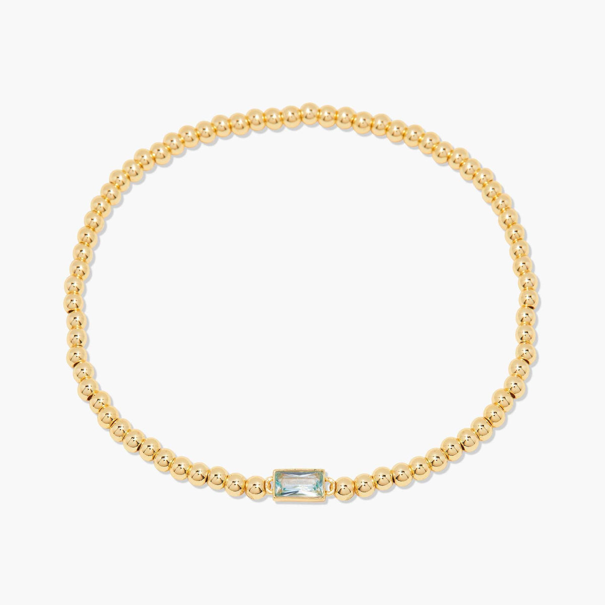 Square Rhinestone Beaded Bracelet — bracelet, view 4